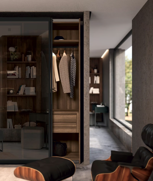 AURORA - Glass wardrobe with sliding doors by Febal Casa - view 3
